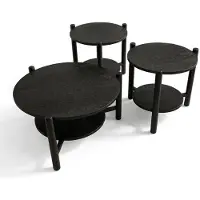 JVmoebel Wohnzimmer-Set mit Couchtisch und 2 Beistelltischen im eleganten Design