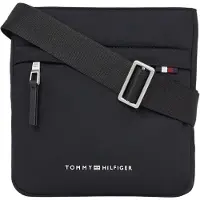 Tommy Hilfiger Umhängetasche Herren Schwarz – Verstellbar, Reißverschluss, Recycelt