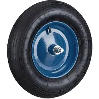 Dripio Schubkarrenrad 4.80/4.00-8 mit Achse, Luftreifen, 39 cm