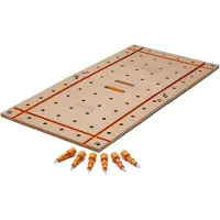 Dripio Tischplatte 2x4 Fuß, T-Nut, 20 mm Hundelöcher, klappbar, orange