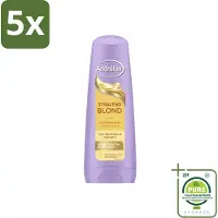 Unilever 5 x Andrélon Stralend Blond Conditioner - 200 ml - Großpackung - 5 Stücke