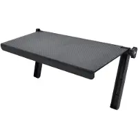 Dripio Klappbare TV-Ablage, verstellbar, 33x16 cm, schwarz