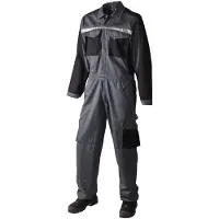 Dripio Arbeitsanzug 100% Baumwolle grau/schwarz 3XL
