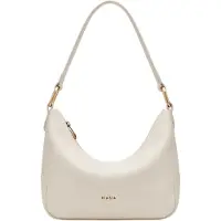 BIASIA Leder Schultertasche Umhängetasche Noveau Shoulder Bag Avorio weiß