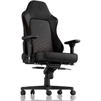 Merkloos Gamingstuhl Bürostuhl Schreibtischstuhl - Kunstleder Polyurethan- Lendenstütze - Bis 150 kg - Schwarz/Rot - Mit 2 Kissen