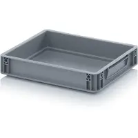 Merkloos Eurobox – Stapelbar – 40 x 30 x 7,5 cm – Inklusive Lineal