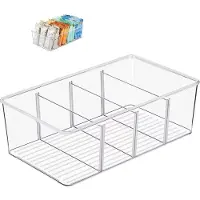 Merkloos Kühlschrank-Organizer mit 4 Fächern – Stapelbare Aufbewahrungsboxen