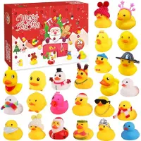 Merkloos Adventskalender mit 24 Gummientchen für Kinder
