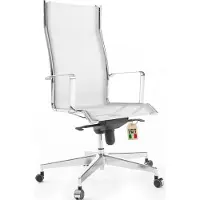Selius Ergonomischer Bürostuhl – Hohe Rückenlehne – Aluminium- und Edelstahlrahmen – Schwenkbar