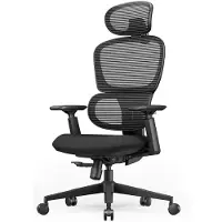 Merkloos Bürostuhl Schreibtischstuhl Ergonomischer Bürostuhl - Höhenverstellbare Rückenlehne - Sitztiefe verstellbar - Max. 100 kg - Für lange Arbeitstage