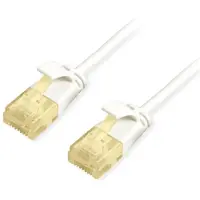 Equip Cat.6A U/UTP Slim-Patchkabel, 3,0m, Weiß, 3 m, Cat6a, U/UTP (UTP), RJ-45, RJ-45, Weiß
