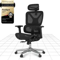 Merkloos Bürostuhl Ergonomischer Schreibtischstuhl - Mesh-Rückenlehne - Höhenverstellbar - Drehbar