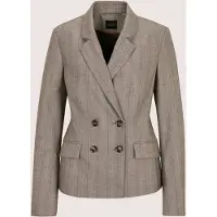 MADELEINE Jackenblazer "Blazer Zweireiher-Blazer mit feinen Streifen"