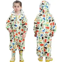 Markenlos Leichte und atmungsaktive Regenjacke für Kinder mit Kapuze, wasserdicht und tragbar, geeignet für Jungen und Mädchen von 1-7 Jahren