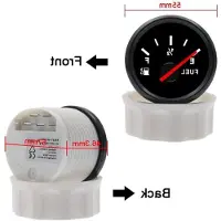 Markenlos Digitale Kraftstoffanzeige mit LED-Anzeige für Fahrzeuge - 52mm, 0-190 Ohm, E-1/2-F Bereich