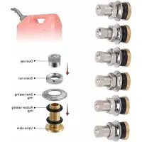 Markenlos 6-teiliges Set belüftete Deckel für Kraftstofftanks von Motoren mit Installationswerkzeugen - leckfreie und antistatische Teile für Kraftstofflagerung