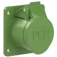 Pce 393-4f8v CEE-Anbausteckdose gerade 60x70mm 32A 3p 24/42VAC 100-200Hz IP44/IP54 TWIST 3934f8v
