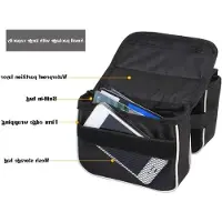 Markenlos Rahmentasche - Wasserdicht - Schwarz - Smartphone Tasche - Ideal für Mountainbiker und Rennradfahrer
