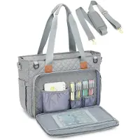 Merkloos Große Damenhandtasche mit Laptopfach