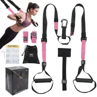 Selius Slingtrainer für Ganzkörpertraining – Kompakt und tragbar – Mit Zubehör