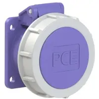 Pce 3622f9v CEE-Anbausteckdose gerade 54x60mm 16A 2p 24VAC 50/60Hz IP66/IP67 TWIST