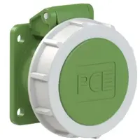 Pce 3932-2f9v CEE-Anbausteckdose gerade 54x60mm 32A 3p 24/42VAC 300Hz IP66/IP67 TWIST 39322f9v