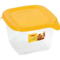 Curver Frischhaltedose Fresh&go, rechteckig, gelb/transparent, 1,2 Liter,