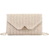 Merkloos Stro-Handtaschen für Damen, ideal für den Sommer und festliche Anlässe