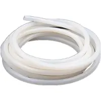 Markenlos Gummi - Transparent - Luftschlauch - Lebensmittelqualität - Pumpenübertragung - Weiß - 1 Stück, 5 mm ID x 7 mm OD, 3,28 ft (1 m)