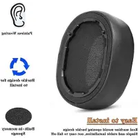 Markenlos Ohrpolster für Teufel Real Blue NC Bluetooth Kopfhörer (2021), schwarz