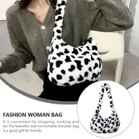 Markenlos Damen Handtasche - Plüsch Schultertasche - Große Kapazität - Mehrfarbig - 25 x 18 x 10 cm