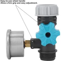 Markenlos Wasserdruckregler G3/4in - POM - Manometer - Gartenbewässerung - Wasserdruck bis 1mpa - Abmessungen 8.5x5cm - Wasserhahn