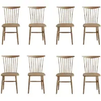 JVmoebel Beiger Stuhl-Set Designer Polsterstühle Edle 8x Stühle Sitzmöbel