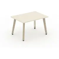 AEA Wohnzimmertisch Couchtisch Holz Nachbildung mit Metallgestell Modern