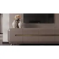 AEA Modernes Beige Wohnzimmer Set TV Lowboard Couchtisch Holz