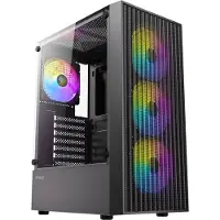 Antec AX27 RGB Elite PC Gehäuse Midi Tower Gaming ATX, schwarz