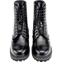 Brandit Boot Uni Budapester 10 Eyes schwarz Basics Leder EU39
