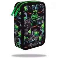 CoolPack Schüleretui Jumper 2 Kids From The Block, doppelt, mit Ausstattung, 2 Reißverschlussfächer, Federmäppchen für Schule und Freizeit