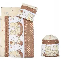 ARUS Bettwäsche Set Kindergarten Kinder Baumwolle 80x220cm