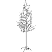 Syfax LED-Baum mit Kirschblüten Warmweiß 220 LEDs 220 cm