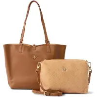 U.S. POLO ASSN. Shopper Schultertasche Malibu Shopping Bag Brown Sugar braun
