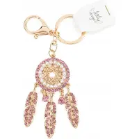 Little Angel Schlüsselanhänger Traumfänger rosa Zirkonia Handtasche