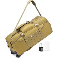 Merkloos Reisegepäcktasche 3-in-1 mit Rollen und Kombinationsschloss