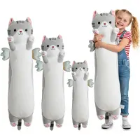 Merkloos Weiches Kuschelkissen in Form einer Katze mit Flügeln, süßes und niedliches Kuscheltier