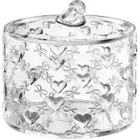 Markenlos Container mit Deckel - transparent, Ø15,7 x h14 cm