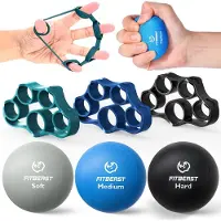 Merkloos Griffkrafttrainer-Set – 6 Stück für Rehabilitation und Krafttraining