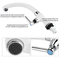 Markenlos Küchenarmatur für Kaltwasser, flexible Kunststoff-Wasserhahn mit geradem Griff für Badezimmer und Küche, geeignet für G1/2 Anschluss