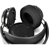 Markenlos Ersatz-Ohrpolster für Philips Audio Fidelio X2 und X1 - Bequeme und langlebige Ohrpolster für Kopfhörer (Schwarzer Stoff)