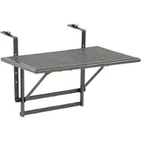 OEM Klappbarer Balkontisch Anthrazitgrau 60x40cm