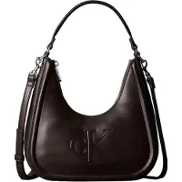 Calvin Klein Handtasche Bold Ck Small Crescent Bag LV04F3561G Dunkelbraun